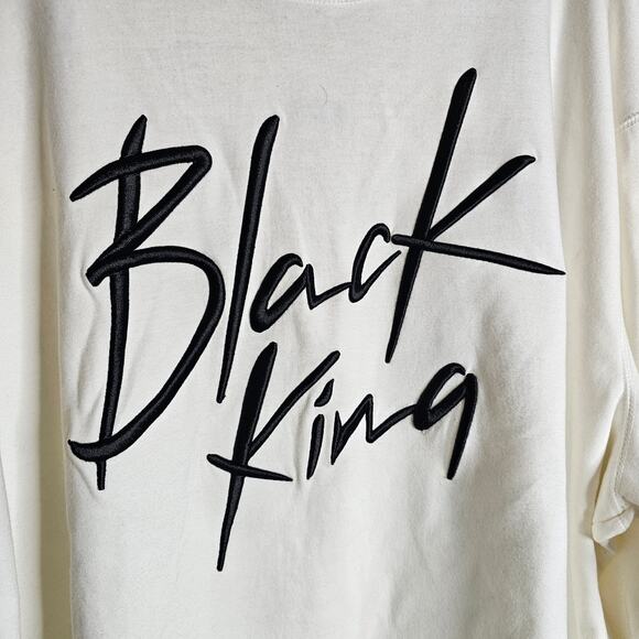 Sean John White Crewneck Pullover Sweatshirt Size 3XL - Picture 3 of 5